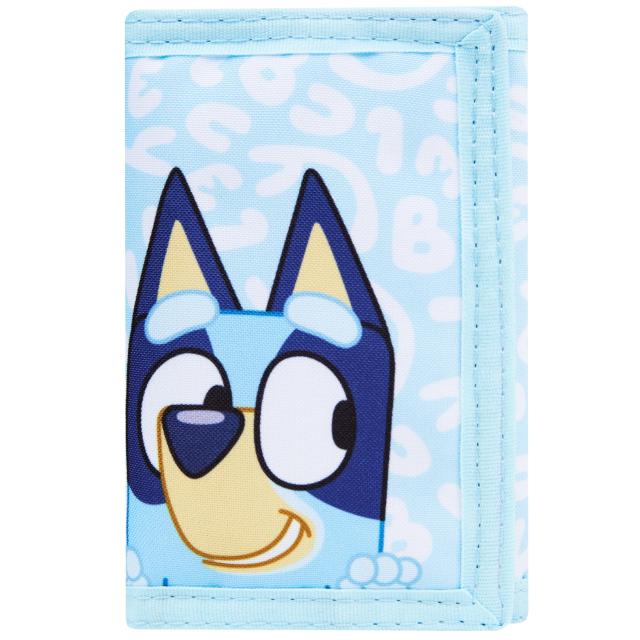 Bluey 財布 子供用 三つ折り財布 ファスナー付きコインポケット付き クリア IDスロット キャッシュスロット 旅行 休日 外出 子供へのギフトに