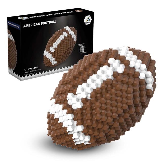 KADELE(カデール) フットボールブロックセット 大人の挑戦的なSTEMブロックデコレーション ミニチュア3D教育玩具 14歳以上 (399ピース