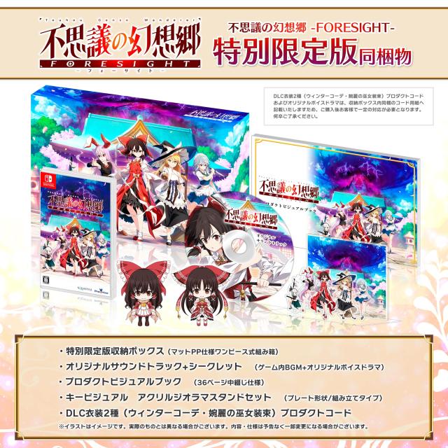 不思議の幻想郷 -FORESIGHT- 特別限定版 -Switch 【特典】限定版ワンピースBOX、オリジナルサウンドトラックCD、プロダクトビジュア