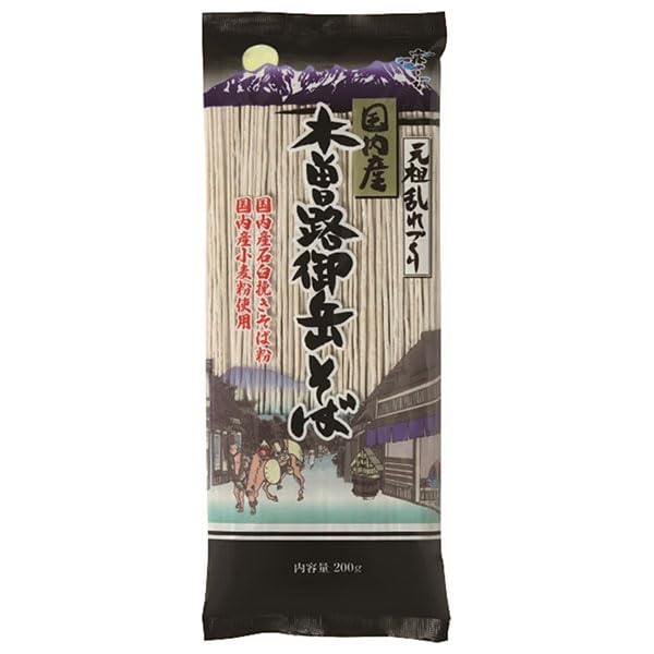 はくばく 国内産木曽路御岳そば 200g×12袋入×(2ケース)の通販は