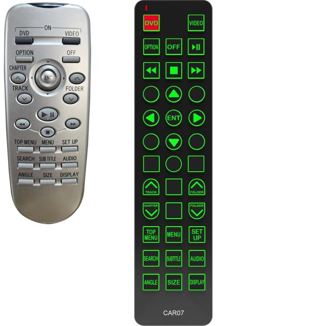 交換用リモコン トヨタ セコイア 2008 2009 2010 2011 2012 リアエンターテイメント DVDシステム バックライト付き 特大ボタ 7,068円
