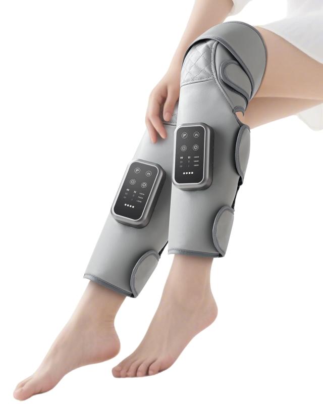 ふくらはぎケア 膝 エアーレッグリラックス 空気圧 温熱 ふくらはぎリラックス USB充電式 3モード 3段階強度 3段階温度 操作簡単 サイズ幅調整