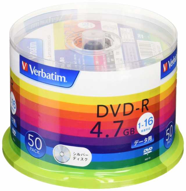 Verbatim 1回記録用 Dvd R Dhr47j50v1 片面1層 1 16倍速 50枚 の通販はau Pay マーケット ロールショップ