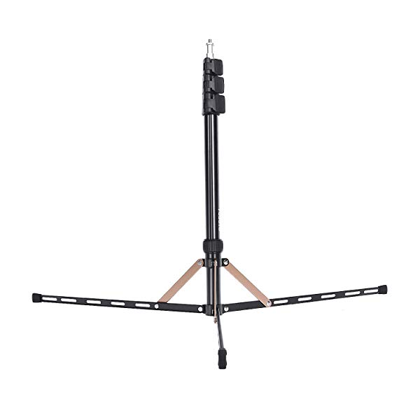 ライトスタンド コンパクト191cm 照明スタンド ストロボスタンド アルミ製 4段 三脚 撮影 写真スタジオ用 折りたたみ式 ケース付きの通販は 6,764円