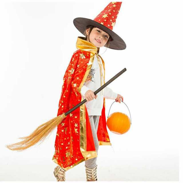 3000円の商品 コスプレ ハロウィン 衣装 子供 魔法使い 魔女 マント 帽子 ほうきとカボチャは付属しません ポイントで購入できる商品の通販はau Pay マーケット Erumoストア Au Pay マーケット店