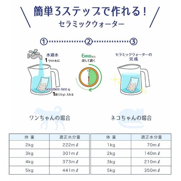 BeeMeeNee ビーミーニー 飲料水改質触媒 スモール 犬用 x3個セット 改水セラミック触媒 お肌 お通じ 健康_4