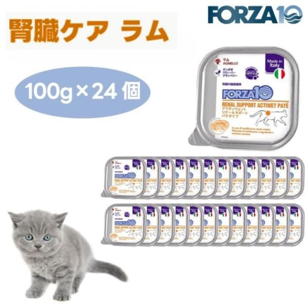 Forza10 アクティウェット リナールサポート 腎臓ケア ラム パテタイプ 100gx24個 キャットフード 猫 餌 療養食 フォルツァ10