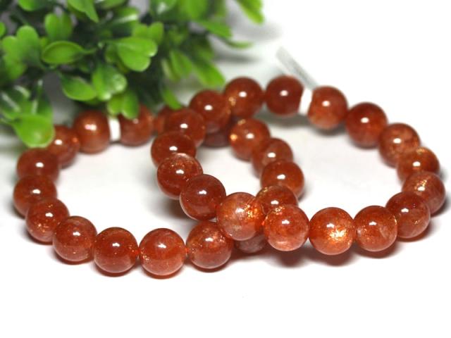 ☆高品質☆【天然石 ブレスレット】サンストーン (5A) (約11〜11.5mm) (ケース付) パワーストーン 母の日 ギフト