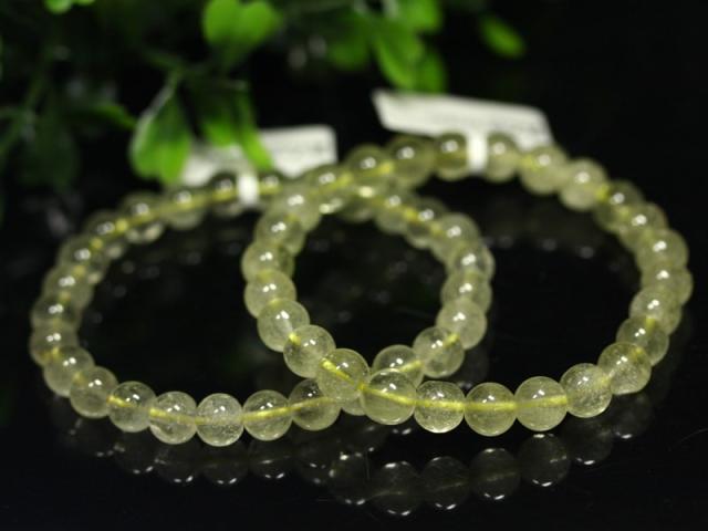 ☆高品質☆【天然石 ブレスレット】リビアングラス (5A) (約8〜8.5mm) (ケース付) パワーストーン 母の日 ギフト