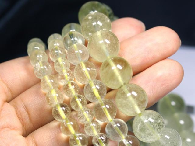 ☆高品質☆【天然石 ブレスレット】リビアングラス (5A) (約8〜8.5mm) (ケース付) パワーストーン 母の日 ギフト_1