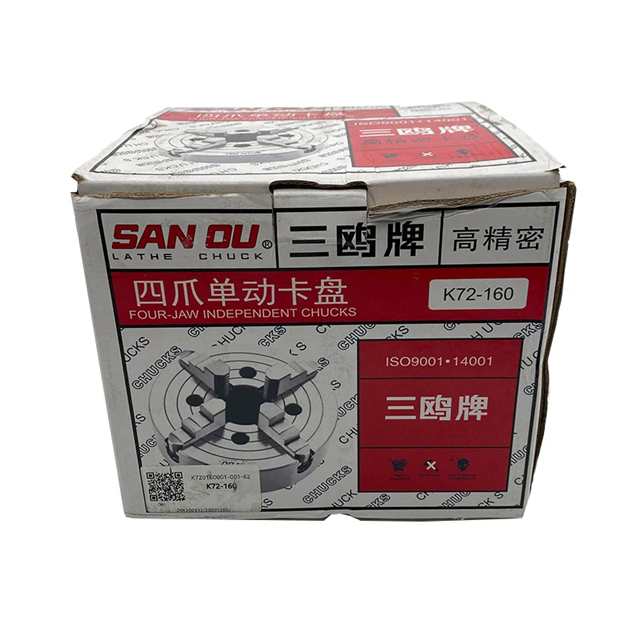 Sanou-ベンチ旋盤用4ジョー金属チャック 独立したチャック 160mm K72-160