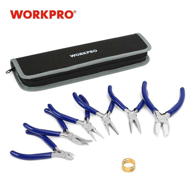 Workpro 5-7個のミニプライヤージュエリープライヤーセット斜めジュエリー用