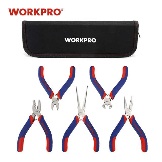 Workpro 5-7個のミニプライヤージュエリープライヤーセット斜めジュエリー用