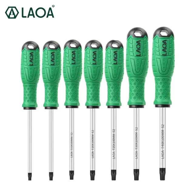 Laoa-torx s2磁気ドライバー,合金鋼,t8/t10/t15/t20/t25/t30/t40