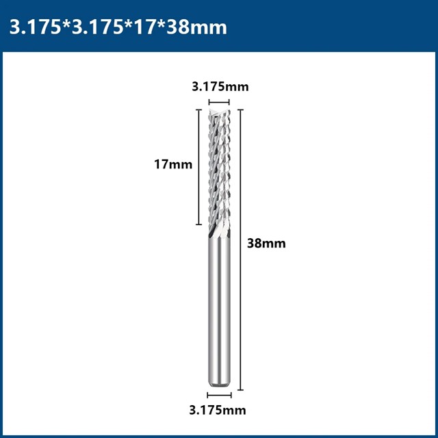 Xcanフライスカッター3.175/4/6ミリメートルシャンクコーンエンドミルcncルータービットpcb機フライス工具