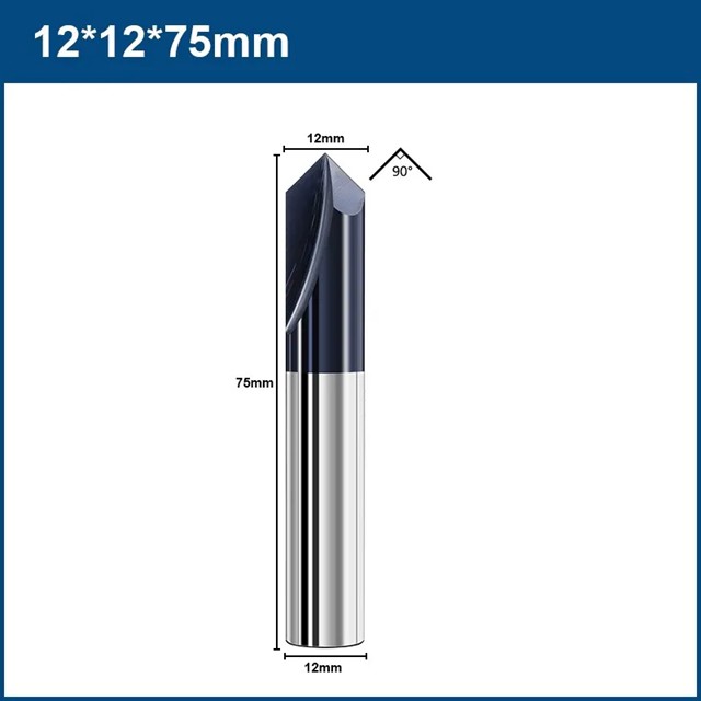 Xcan-超硬面取り機,90度,2?12mm,2フルート,アングルカッター,ルーター,ビット,フライス加工機,cnc