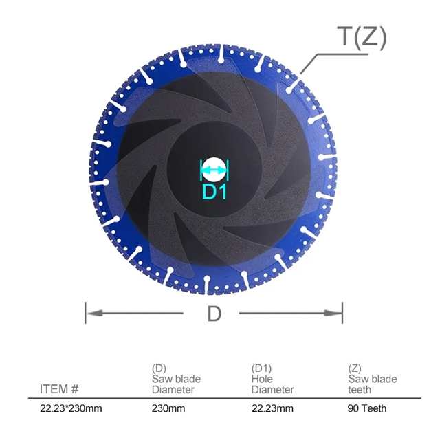 金属製ストーンキャスト用丸鋸刃,ブレード100/115/125/150/180/230mm