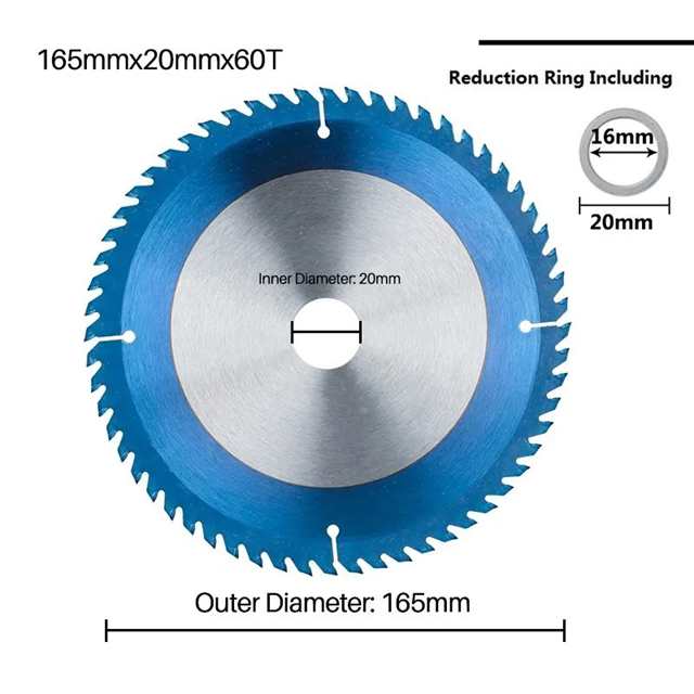 Xcan-超硬丸鋸刃,165mm,24/40/48t,210mm,24/48/60t,炭化木材の切断用,1個/3個