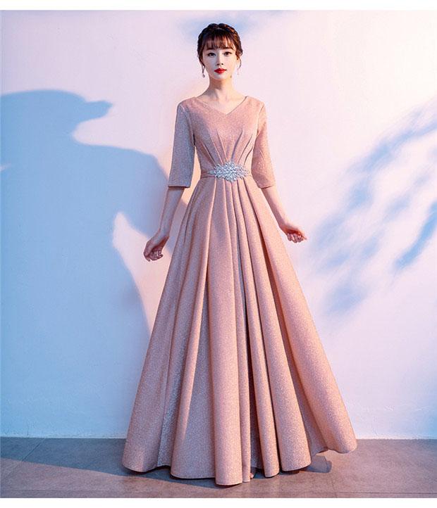 【レビュー投稿で+5%還元】パーティードレス イブニングドレス ロングドレス 五分袖 カラオケドレス ピンク ワインレッド ネイビー ステージドレス ミセス 発表会 送料無料】パーティードレス イブニングドレス ロングドレス 五分袖