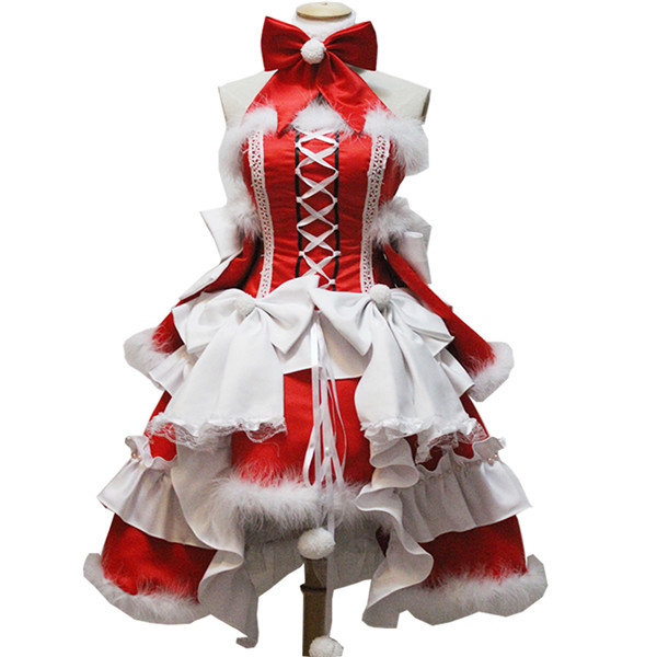 【送料無料】サンタ コスプレ クリスマス衣装 新年パーティー ワンピース セクシー パーティドレス 可愛い コスプレセット 大人 S M L XL be206c0_1