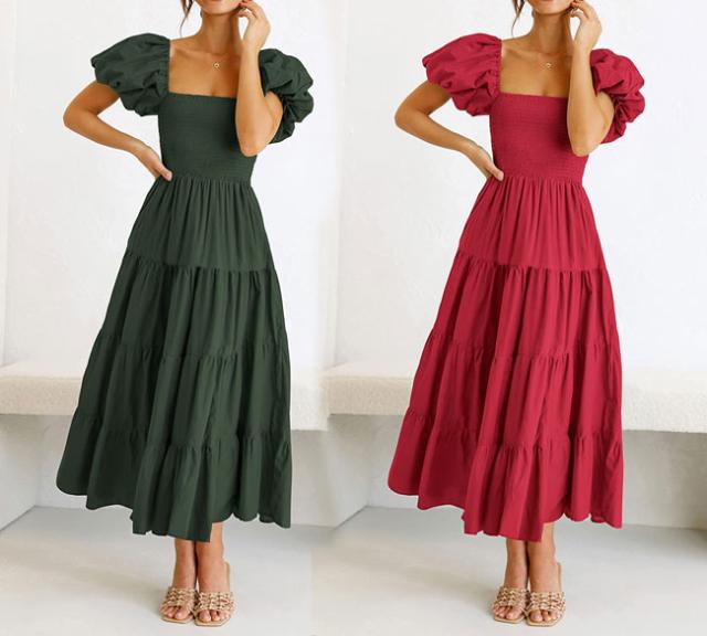 ワンピース オフショルダー 2way ハワイ リゾートワンピース S M L 2L