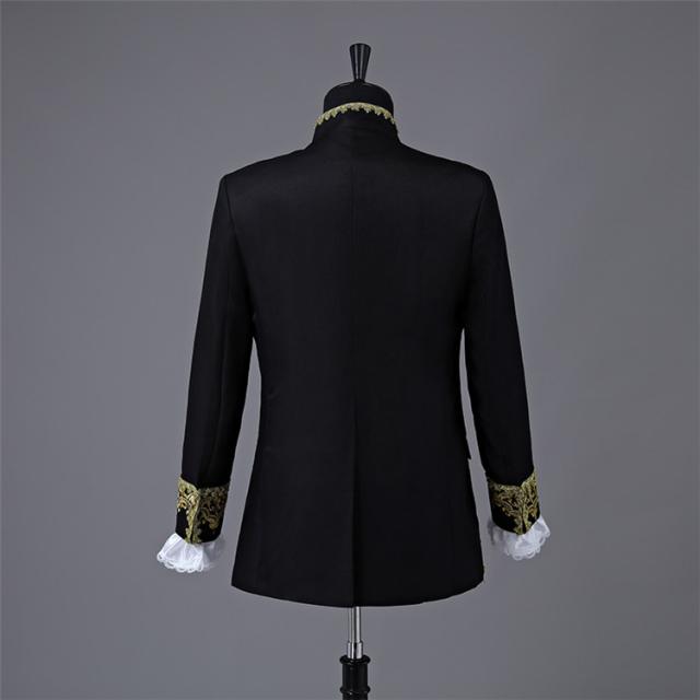 XS/S/M/L/XL 伯爵 貴族 服 男性用スーツ 4点セット 皇室 王子 コスプレ