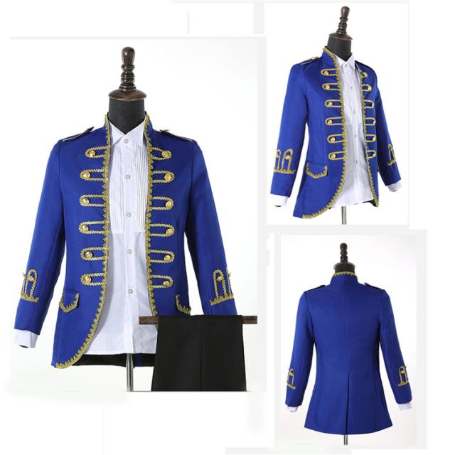 送料無料】公爵 宮廷服 男性用スーツ 5点セット コスプレ衣装 王子様