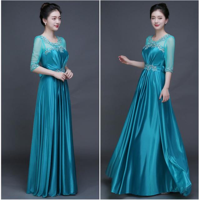 送料無料】ロングドレス イブニングドレス コンサート ロング ドレス a