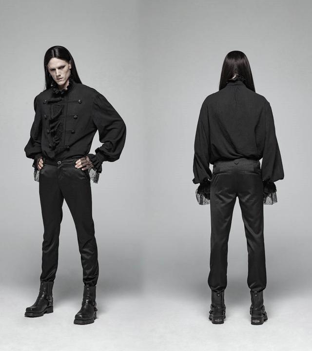 送料無料】西洋 ゴシック風 トップス メンズ 舞台ステージ衣装