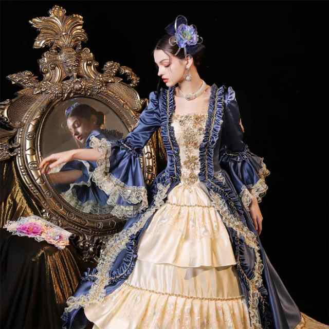 貴族 ドレス ステージ衣装 舞台衣装 オペラ声楽 中世貴族風 お姫様 