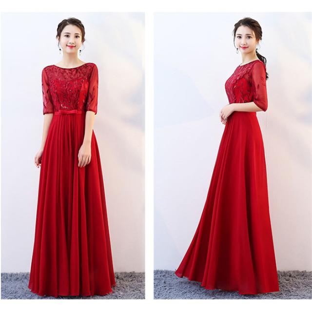 送料無料】パーティードレス ブライズメイド 二次会 花嫁 結婚式