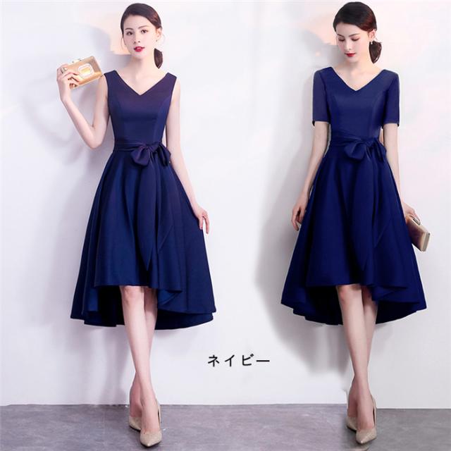 ミモレ丈ドレス 膝丈下ドレス ひざ下ドレス ブラックドレス レース