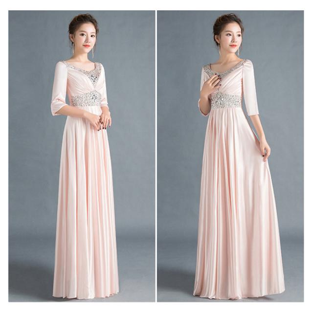 送料無料】9size 4color ロングドレス イブニングドレス カラオケ