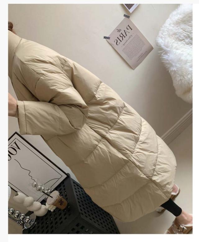 ダウンコート レディース ゆったり キルティング ダウン90% 暖かい