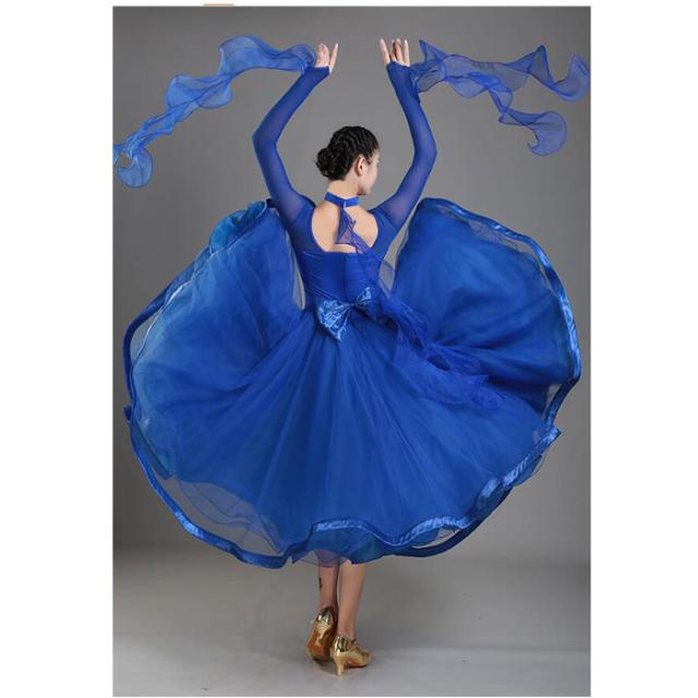 社交ダンスドレス 衣装 モダンドレス ラテン衣装 ワルツ タンゴ