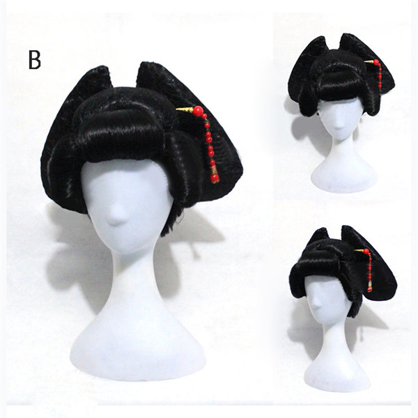 送料無料】花魁 舞妓 芸妓 遊女 コスプレウィッグ ウィッグ コスプレ