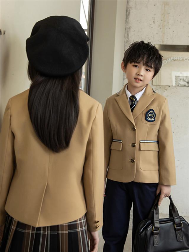 【送料無料】卒業式 スーツ 女の子 男の子 子供スーツ 制服 セットアップ アンズ色 大きいサイズ 女の子スーツ 男の子スーツ フォーマルスーツ 七五三 小学生 卒業式スーツ ジュニアスーツ フォーマル 結婚式 お受験 発表会 卒園式 小学校_4