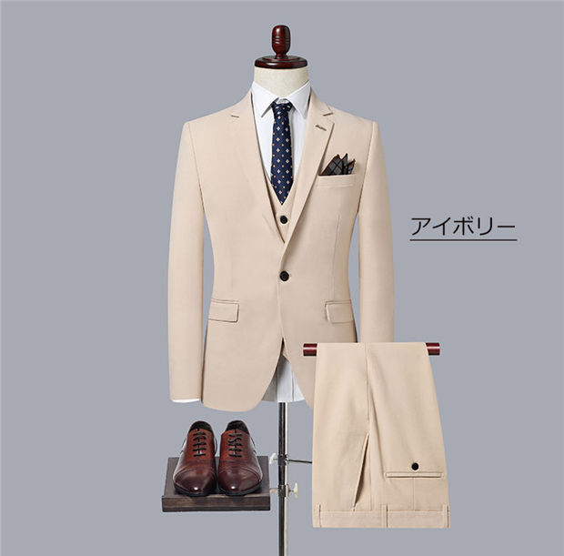 送料無料】フォーマルスーツ メンズスーツ ビジネススーツ 3点セット