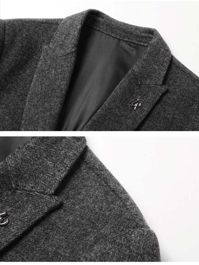 送料無料 ビジネスコート ハリスツイード チェスターコート メンズ