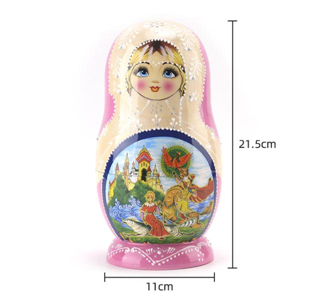 マトリョーシカ ロシア 人形 民芸品 土産物 手作り人形 手描き
