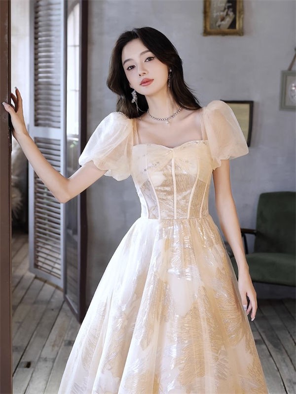 ドレス 大人 ピアノ発表会 ドレス 演奏会 ロング丈 結婚式 パーティードレス ロングドレス ファスナー お呼ばれ 袖あり 高級感 二次会 20代 30代 きれいめ 可愛い_2