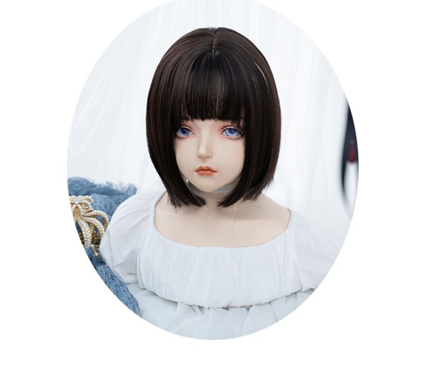 ウィッグ メッシュ レディース フルウィッグ ショート ストレート