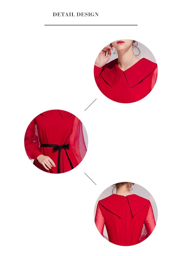 送料無料】パーティードレス 膝丈 小さいサイズ 大きいサイズ