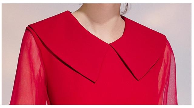 送料無料】パーティードレス 膝丈 小さいサイズ 大きいサイズ