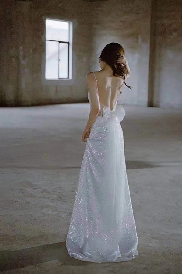 花嫁 ウェディングドレス プリンセスライン 白ドレスワンピース