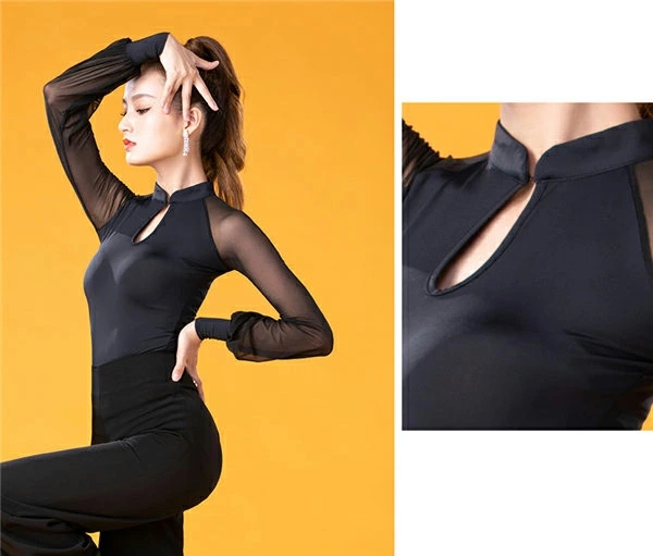 サイズ有S/M/L/XL/2XL/3XL トップス 女性 社交ダンス衣装 上着 競技着