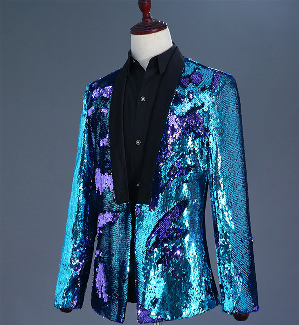 【送料無料】新作 ジャケット（単品） ステージ衣装 メンズ スパンコール ダンス衣装 S~3XL 王子様 貴公子 大人 演奏会 アイドル 演劇 コスプレ 学園祭 ハロウィン_5