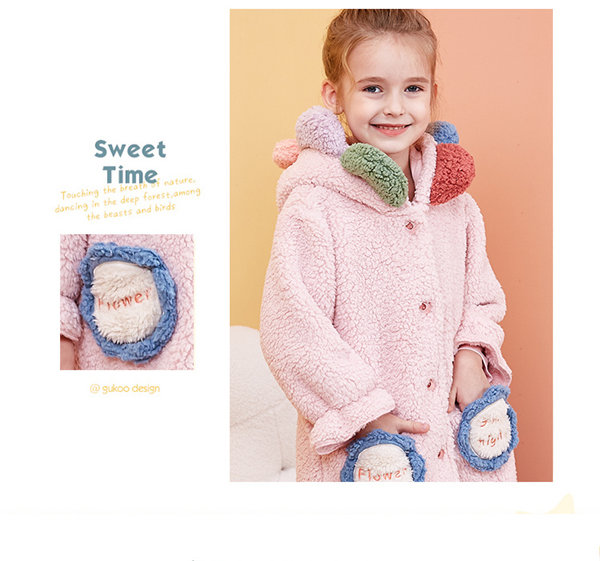 モコモコ ルームウェア キッズパジャマ 帽子付き 子供パジャマ ワンピース 女の子 寝巻き 冬 かわいい おしゃれ ふわもこ 裏起毛 可愛いの通販はau Pay マーケット Glory Park