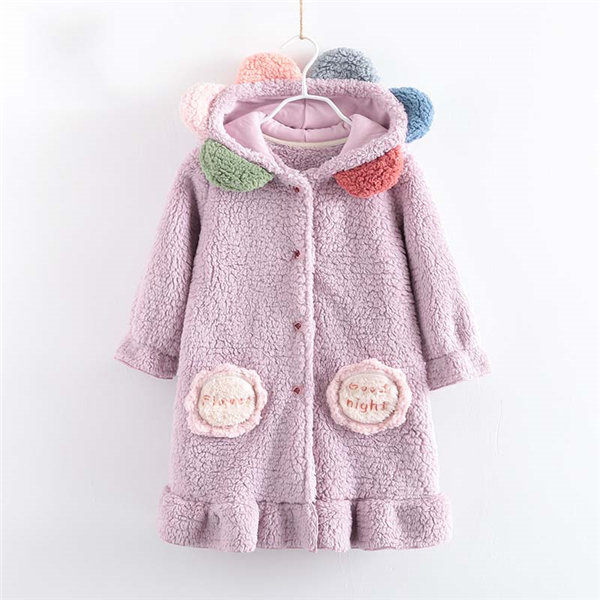 モコモコ ルームウェア キッズパジャマ 帽子付き 子供パジャマ ワンピース 女の子 寝巻き 冬 かわいい おしゃれ ふわもこ 裏起毛 可愛いの通販はau Pay マーケット Glory Park