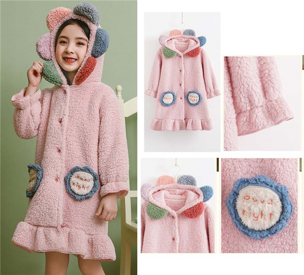 モコモコ ルームウェア キッズパジャマ 帽子付き 子供パジャマ ワンピース 女の子 寝巻き 冬 かわいい おしゃれ ふわもこ 裏起毛 可愛いの通販はau Pay マーケット Glory Park